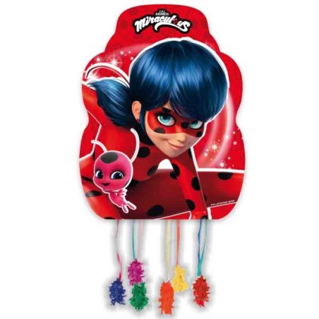 Pignatta in Cartoncino Ladybug "Pinata" 33cm x 46cm Ladybug "Miraculous"