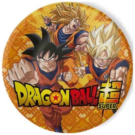 Piatto di Carta 23cm con Dragon Ball Super 8pz Dragon Ball