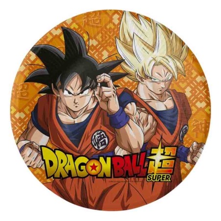 Piatto di Carta 18cm con Dragon Ball Super 8pz Dragon Ball