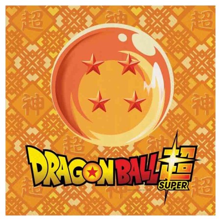 Tovagliolo di Carta 33x33cm con Dragon Ball Super 20pz Dragon Ball