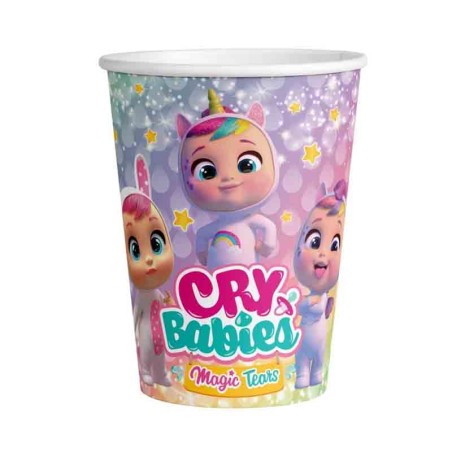 Bicchiere di Carta 250ml con Cry Babies 8pz Cry Babies