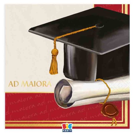 SET Laurea Coordinato PIATTI-BICCHIERI, Tovaglioli BANDIERINE FESTONE addobbi laureandi Dottore Congratulazione