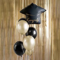 Palloncino in Foil 24" Super Shape Tocco Laurea "Congrats!" Laurea