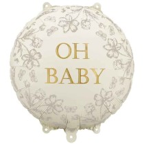 Palloncino in Foil 18" Nascita "Oh Baby" Baby Shower