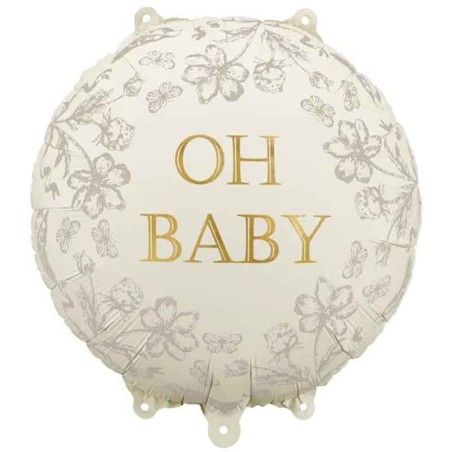 Palloncino in Foil 18" Nascita "Oh Baby" Baby Shower