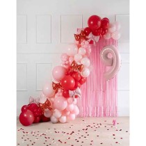 Palloncino in Foil 14" Fiocco Rosso 5pz Novità Giugno 2025