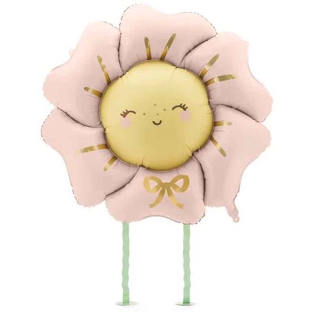 Palloncino in Foil 41" Stands Tall Fiore Rosa Piante e Fiori