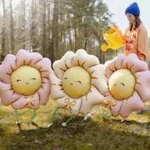 Palloncino in Foil 41" Stands Tall Fiore Rosa Piante e Fiori