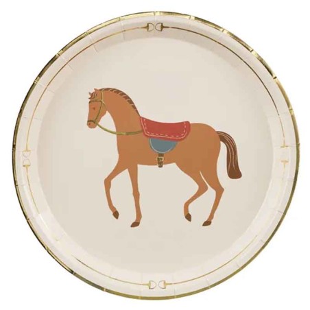 Piatto di Carta 23cm Festa a Tema Cavallo "Horse" 6pz Festa Tema Cavallo "Horse"