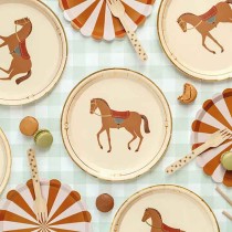 Bicchiere di Carta 220ml Festa a Tema Cavallo "Horse" 6pz Festa Tema Cavallo "Horse"