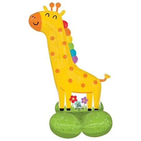 Palloncino in Foil 40" AirLoonz Giraffa "Baby Giraffe" Giungla Party