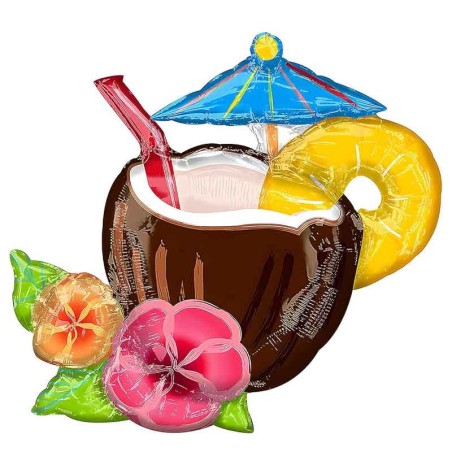 Palloncino in Foil 30" Super Shape Cocktail "Pina Colada" Palloncini Tropicali