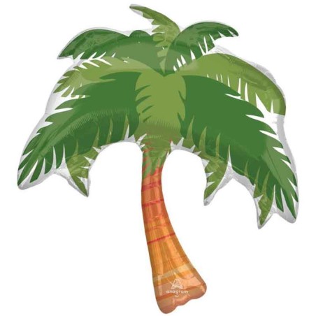 Palloncino in Foil 33" Super Shape Palma Tropicale Piante e Fiori