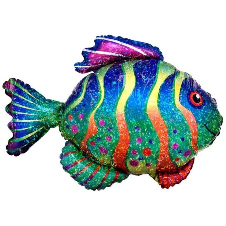 Palloncino in Foil 33" Super Shape Pesce Olografico Pesci e Mare