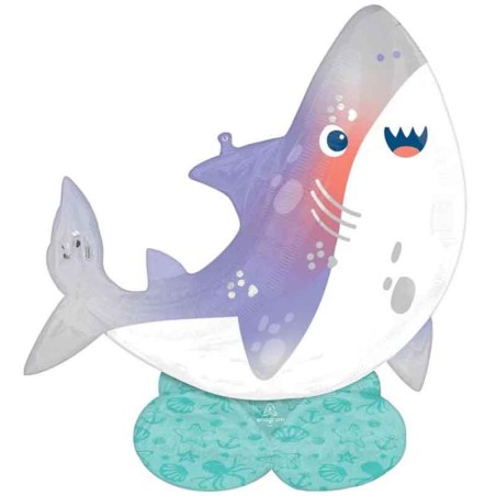 Palloncino in Foil 54" AirLoonz Squalo "Shark" Pesci e Mare