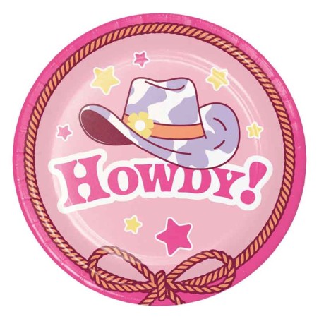 Piatto di Carta 18cm Country Girl 8pz