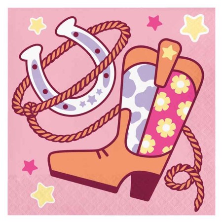 Tovagliolo di Carta 33x33cm con Country Girl 16pz