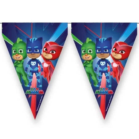 Festone Bandierina Super Pigiamini "PJ Masks" 3mt Super Pigiamini "PJ Masks"