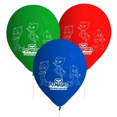 Palloncino in Lattice 11" con i Super Pigiamini "PJ Masks" 8pz Super Pigiamini "PJ Masks"