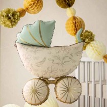 Palloncino in Foil 38" Super Shape Carrozzina Nascita e Battesimo