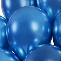 Palloncino in Lattice 13" GB120 Blu "Shiny Blue 092" 5pz Palloncini Shiny/Chrome
