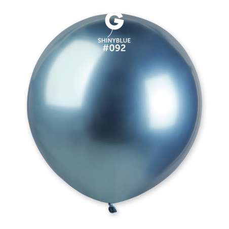 Palloncino in Lattice 19" GB150 Blu "Shiny Blue 092" 3pz Palloncini Shiny/Chrome