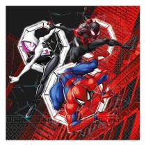 Tovagliolo di Carta 33x33cm con Spider-Man "World of Webs" 20pz Spider-Man