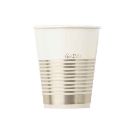 Bicchiere di Carta 250ml  "Elegance Champagne" 8pz