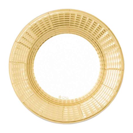 Piatto di Carta 21cm Bianco Oro Metallizzato "Elegance Gold" 8pz