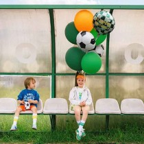 Palloncino in Foil 18" Happy Birthday Pallone da Calcio Sport