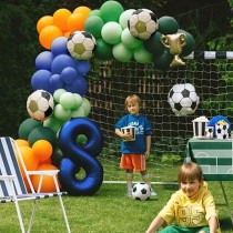Palloncino in Foil 18" Trofeo e Palloni da Calcio 4pz Sport