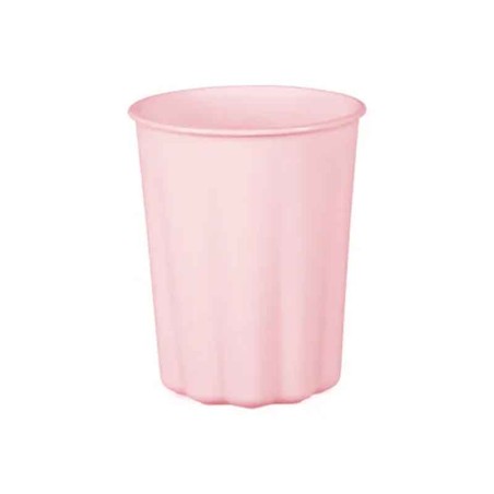 Bicchiere di Plastica 220ml Riutilizzabile Rosa Pastello 4pz