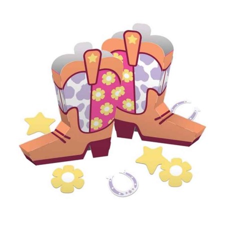 Box Porta Snack sagomato Stivale "Country Girl" 2pz