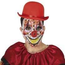 Maschera in Plastica da Pagliaccio "Clown" Accessori Persona Halloween