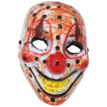 Maschera in Plastica da Pagliaccio "Clown" Accessori Persona Halloween