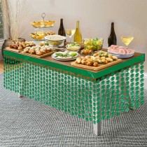 Gonnellina Girotavolo con Foglie Tropicali 4mt Accessori Tavola Tropicali