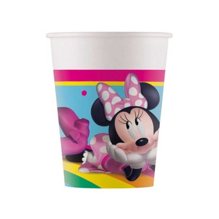 Bicchiere di Carta 200ml con Minnie "Rainbow Make Me Smile" 8pz Minnie