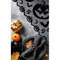 Runner effetto Pizzo Ricamato Zucche di Halloween 2mt Accessori Tavola Halloween
