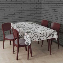 Tovaglia di Plastica 137x274cm Bianca con Ragnatele Accessori Tavola Halloween