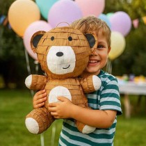 Pignatta in Cartoncino Rigido sagomata Orsetto "Pinata" Pignatte Fantasia
