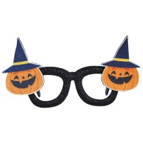Occhiali Glitterati di Halloween con Zucche Stregate Accessori Persona Halloween