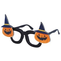 Occhiali Glitterati di Halloween con Zucche Stregate Accessori Persona Halloween