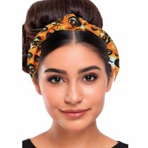 Cerchietto per Capelli Arancione con Zucche Accessori Persona Halloween