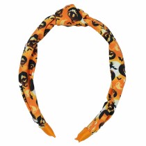 Cerchietto per Capelli Arancione con Zucche Accessori Persona Halloween