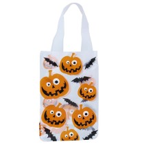Sacchetto di Plastica Trasparente Porta Caramelle Simpatiche Zucche 6pz Accessori Tavola Halloween