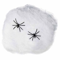 Ragnatela Bianca con Ragni 40gr Addobbi e Festoni Halloween