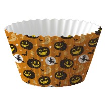 Pirottini per Cupcake Simboli di Halloween 50pz Accessori Tavola Halloween