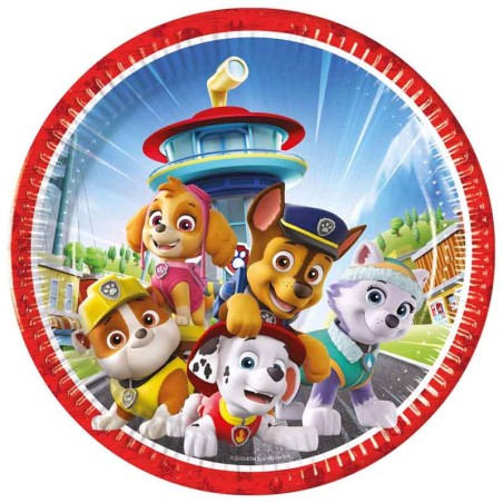 Piatto di Carta 23cm Paw Patrol "Rescue Heroes" 8pz Paw Patrol