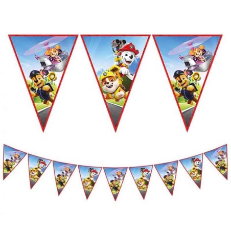 Festone Bandierina in Carta con Paw Patrol "Rescue Heroes" 2,30mt Paw Patrol