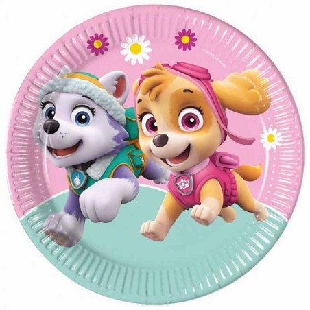 Piatto di Carta 23cm Paw Patrol "Everest e Skye" 8pz
